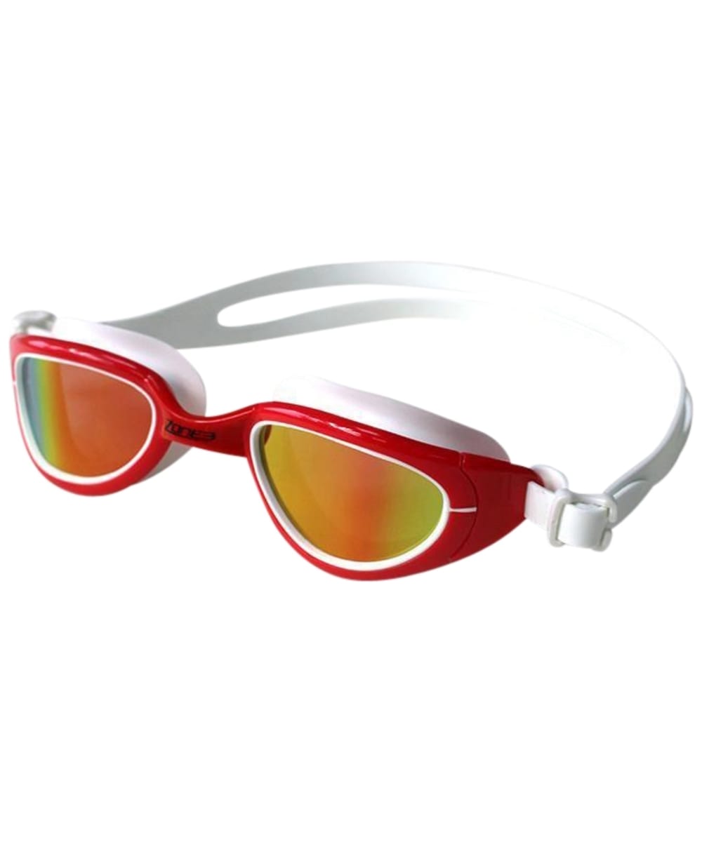 View Zone3 Attack Polarized Swim Curved Lens Goggles Red White One size information