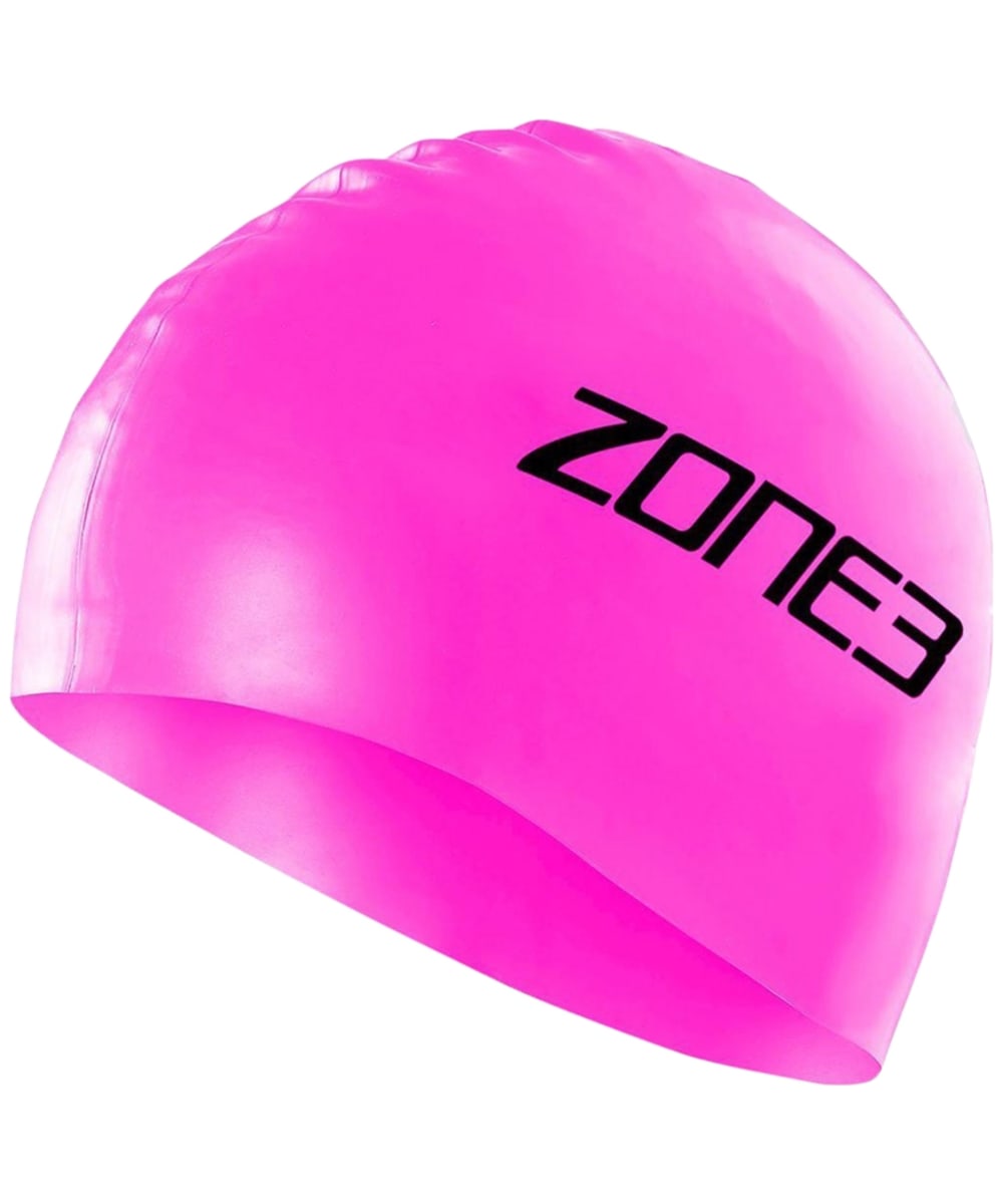 View Zone3 Silicone Swim Cap 48G Neon Pink One size information