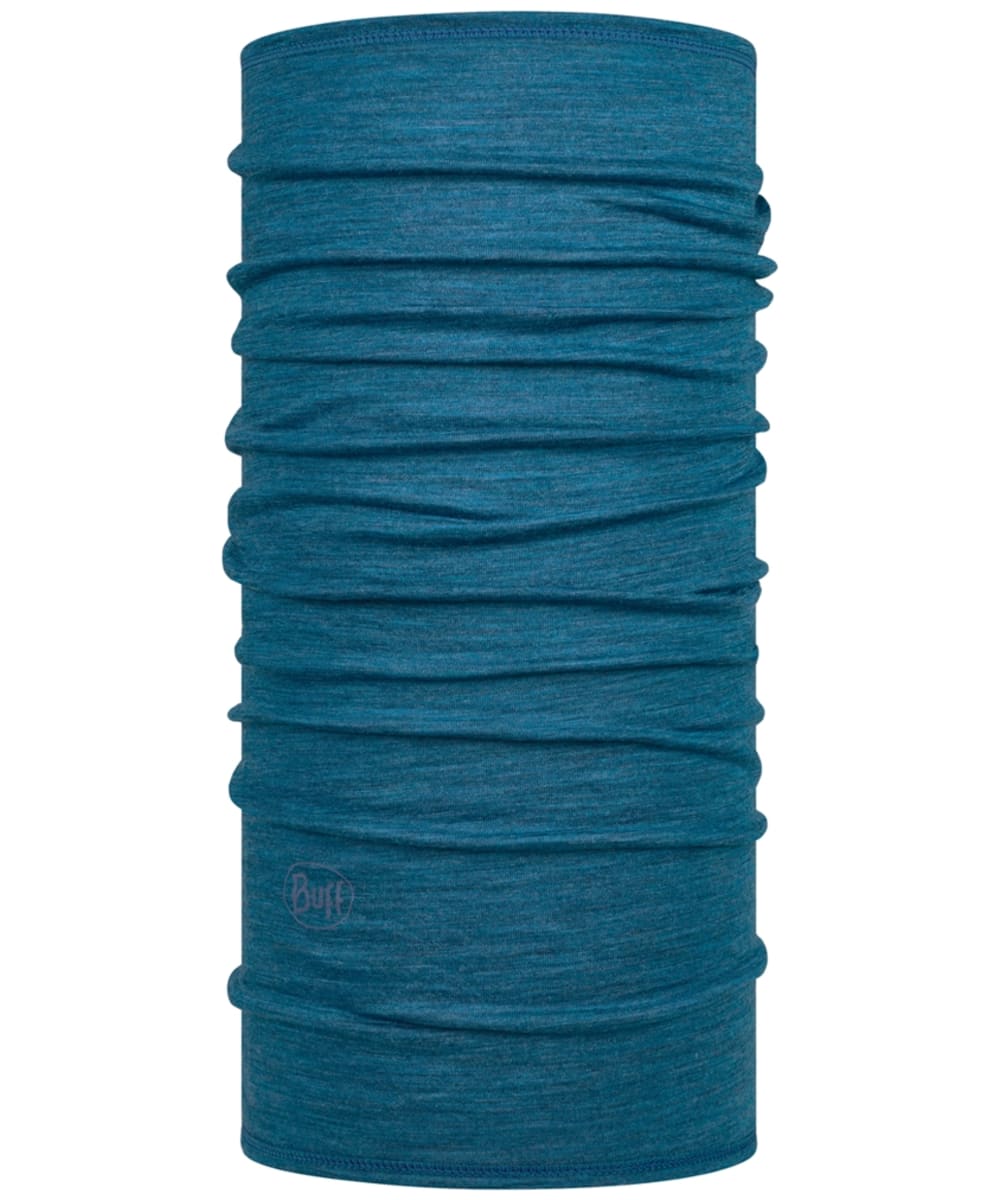 View Buff Merino Wool Lightweight Solid Colour Necktube Gaiter Dusty Blue One size information
