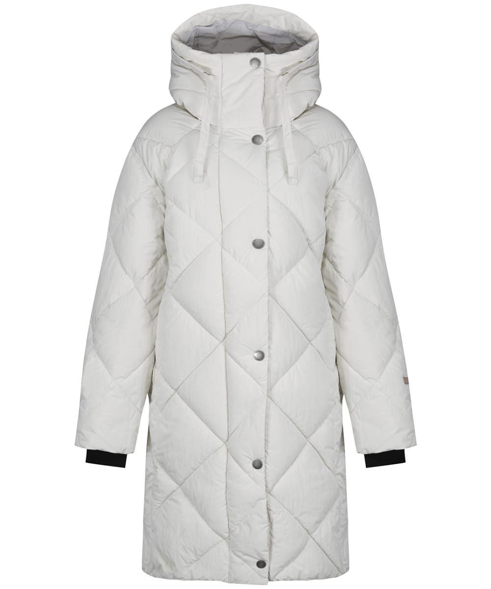 View Womens Didriksons Torun Quilted Parka Off White UK 16 information
