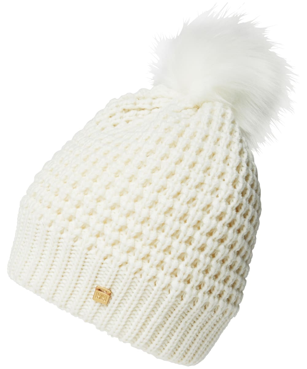 View Womens Helly Hansen Snowfall Knitted Beanie Off White One size information