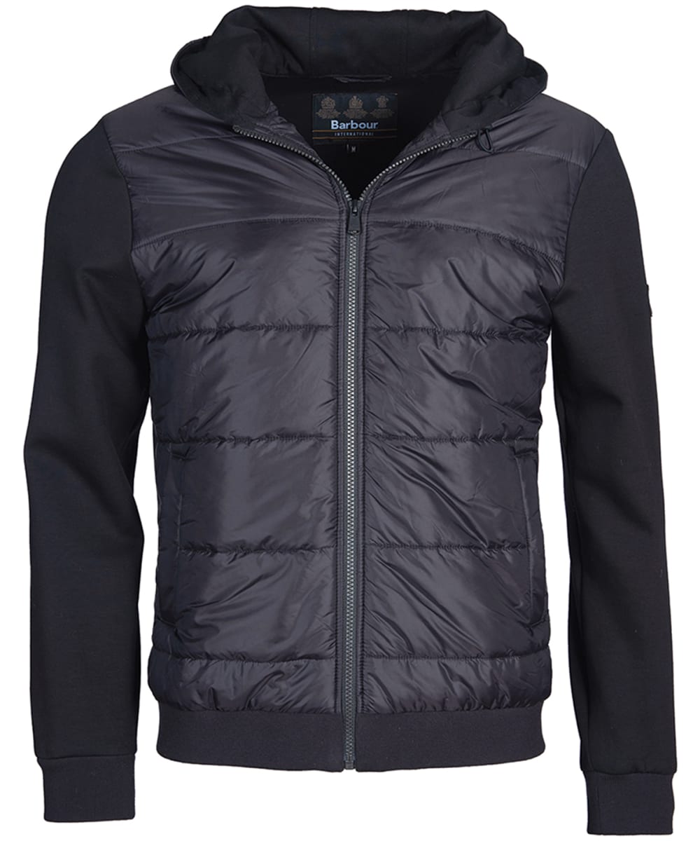 View Mens Barbour International Track Quilted Sweat Black UK S information