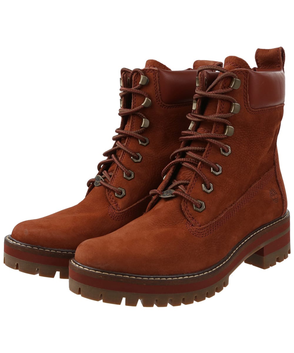 View Womens Timberland Courmayeur Valley Leather Boots Medium Brown Nubuck UK 45 information