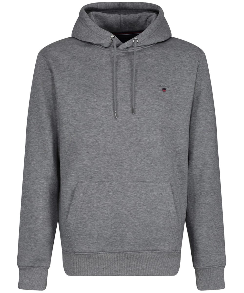 View Mens GANT Original Sweater Hoodie Grey Melange UK XL information