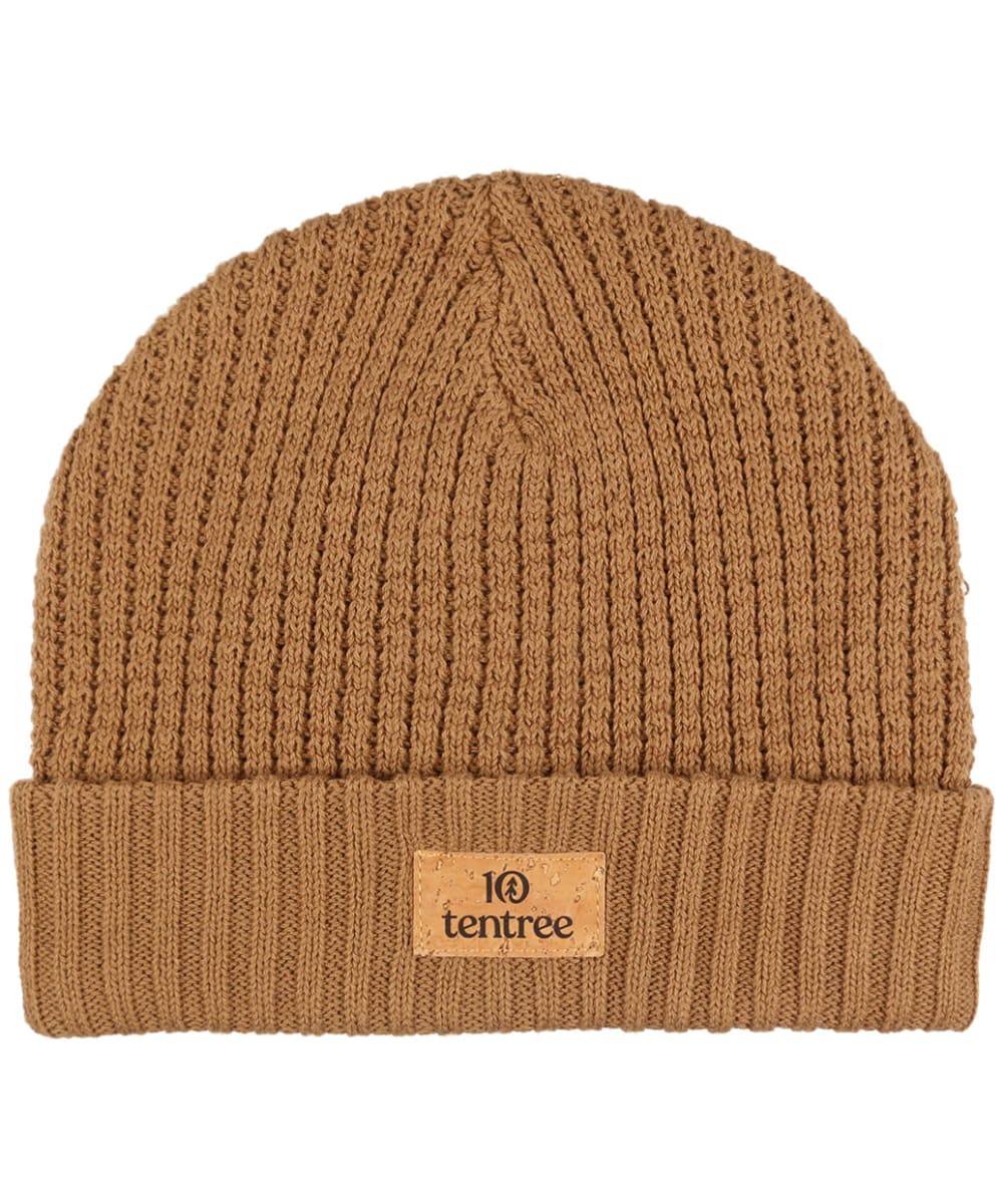 View Tentree Patch TurnUp Knitted Beanie Foxtrot Brown One size information