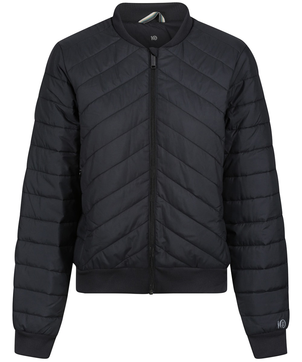 View Womens Tentree Cloud Shell Quilted Bomber Jacket Jet Black UK 12 information