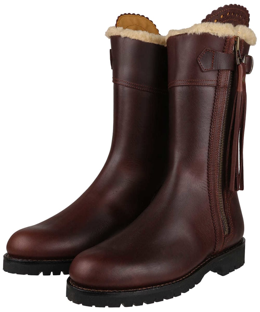 View Womens Penelope Chilvers Midcalf Lined Tassel Boot Conker Brown UK 5 information