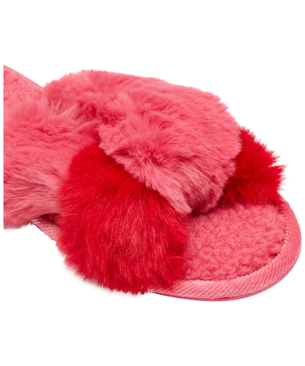 Red shop fluffy sliders