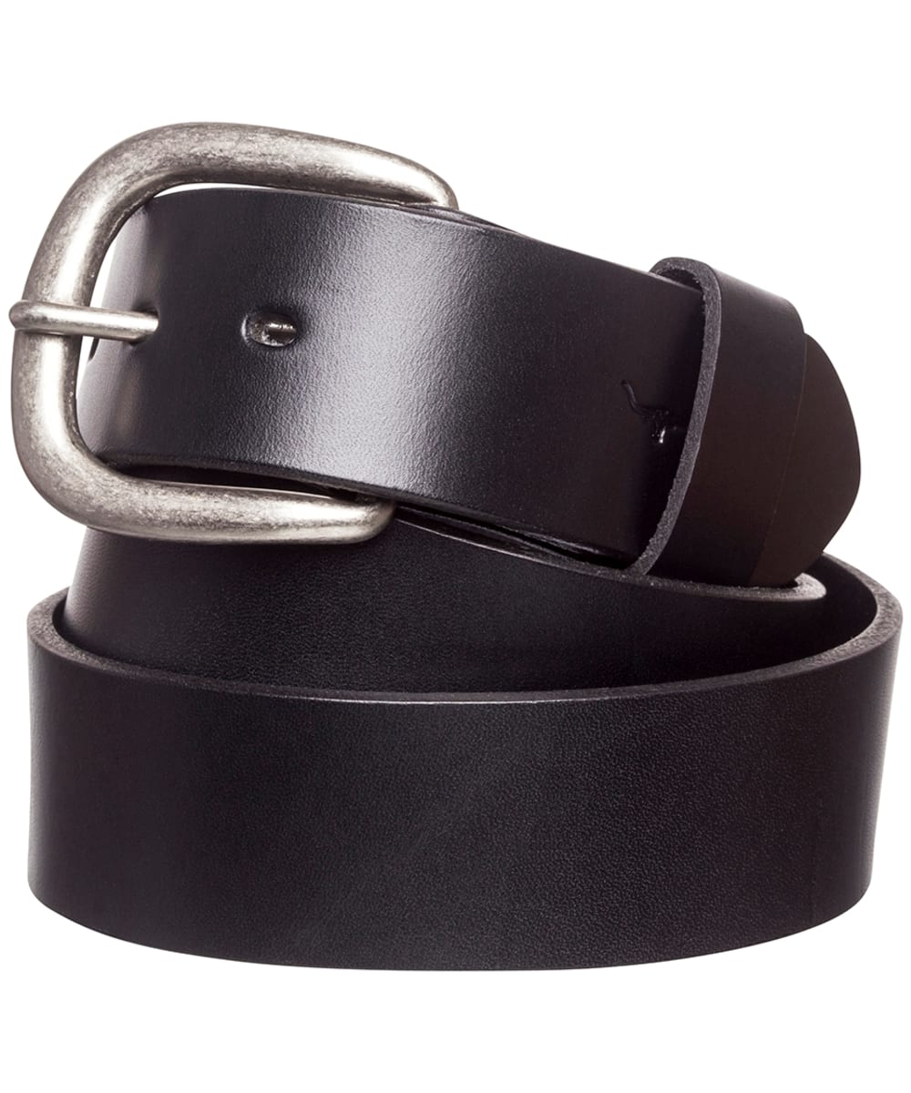 View Mens RM Williams 1 12 Traditional Leather Belt Black 30 information