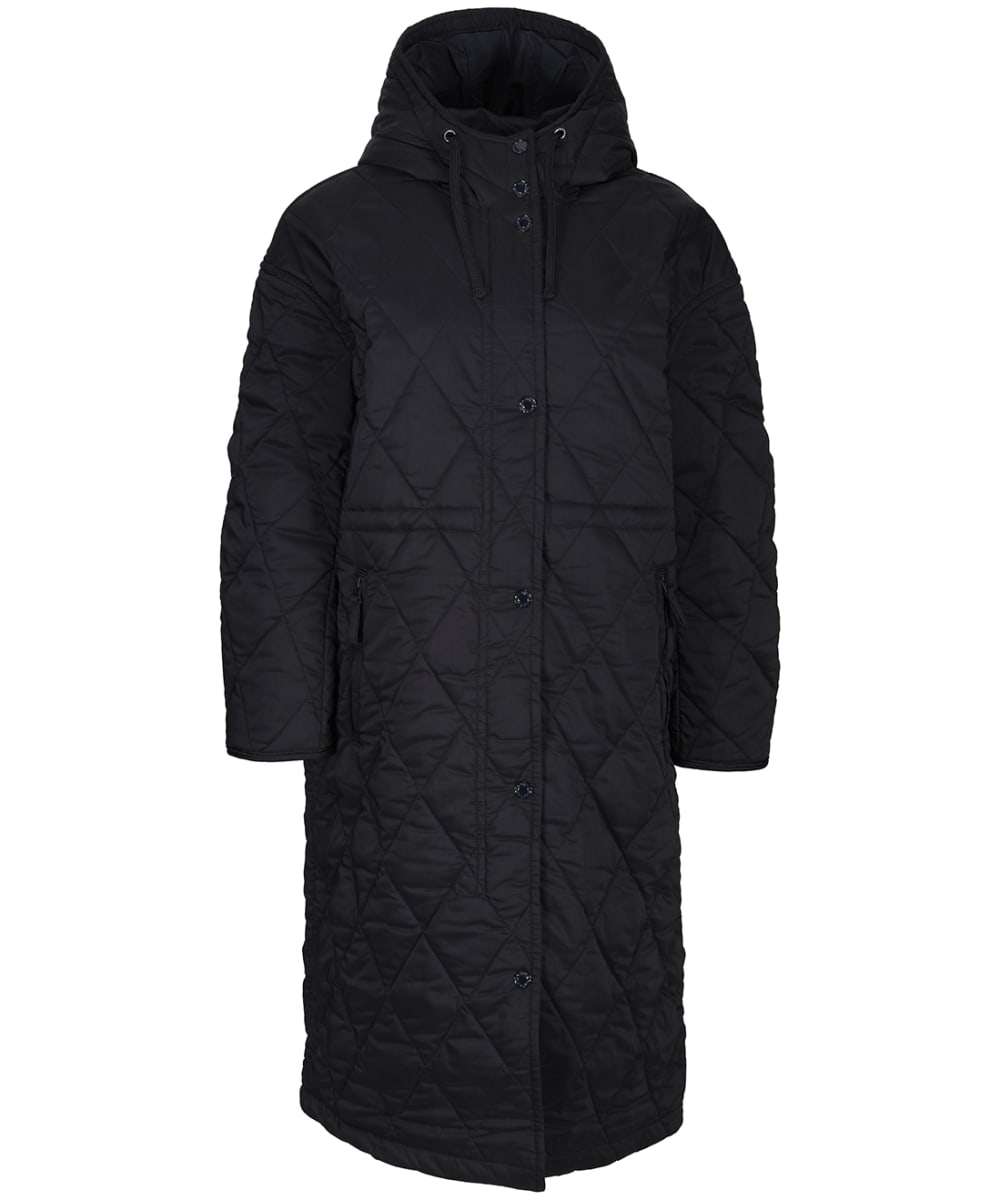 View Womens GANT Oversized Quilted Parka Black UK 46 information