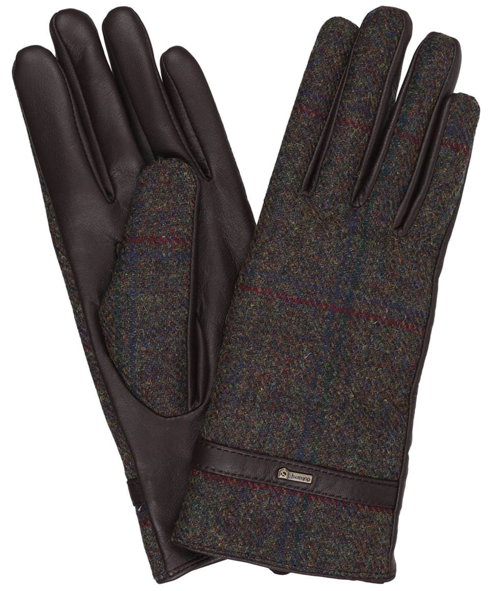 View Womens Dubarry Ballycastle Leather Gloves Hemlock S 19cm information