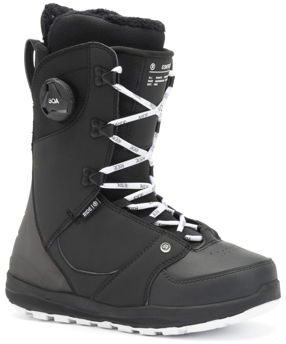 View Womens Ride Context BOA Tongue Tied Lace Up Snowboard Boots Black 8 information