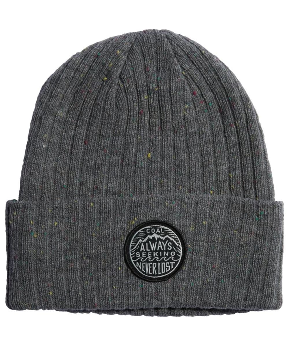 View Coal The Oaks Variegated Rib Knit Cuffed Beanie Heather Grey One size information