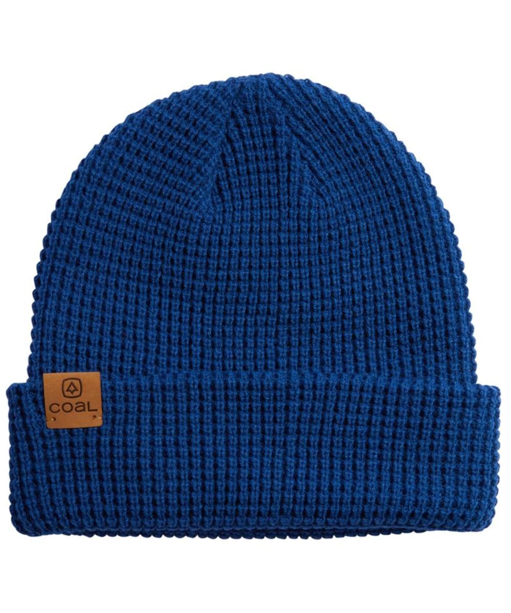 View Coal The Juno Merino Blend Waffle Knit Beanie Blue One size information