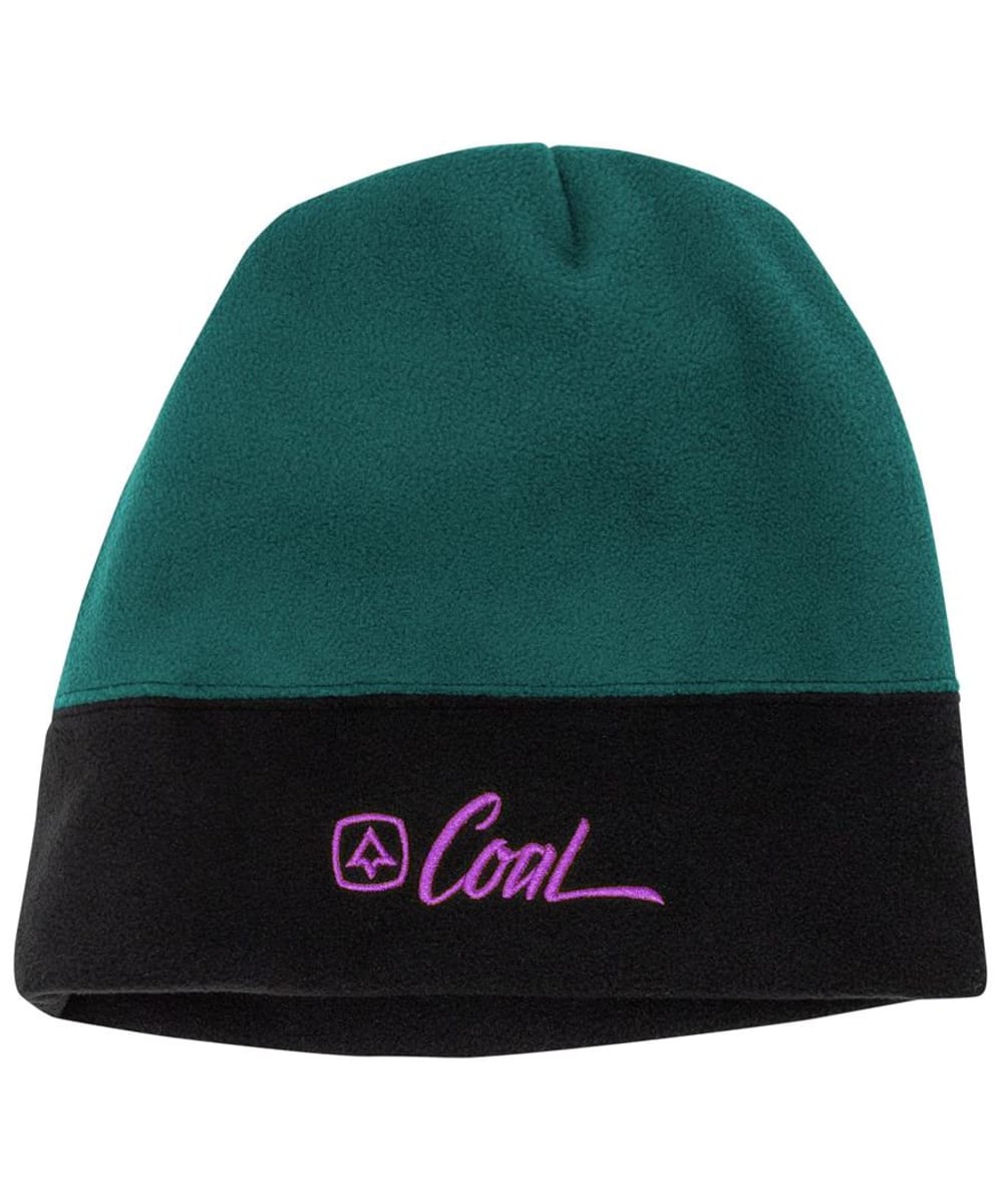 View Coal The North Colour Block Fleece Beanie Teal One size information