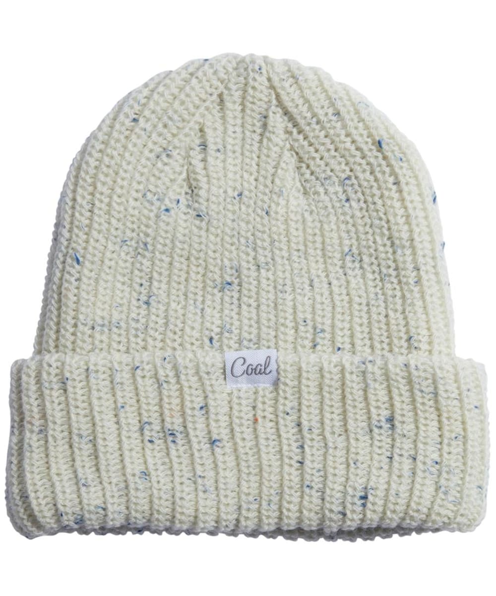 View Coal The Edith Rainbow Speckle Chunky Knit Beanie White One size information