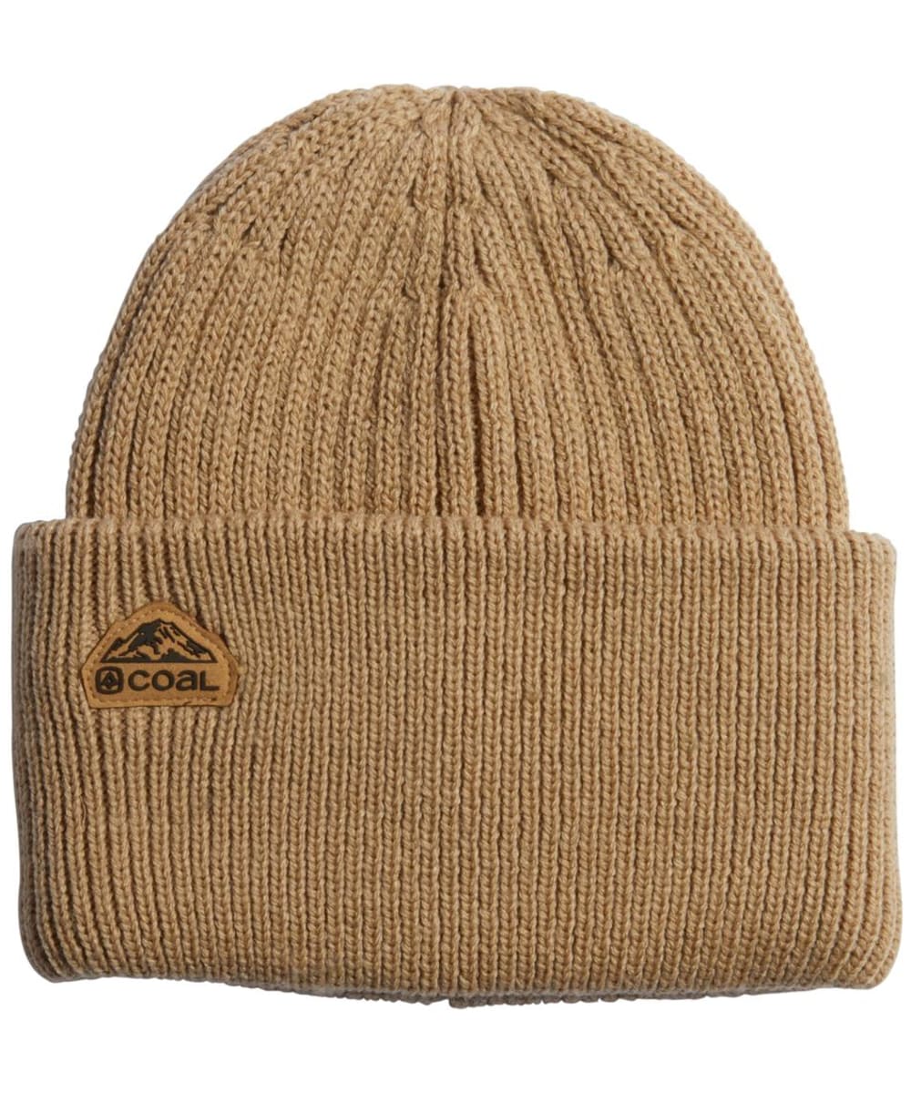 View Coal The Coleville Recycled Textured Knit Cuff Beanie Khaki One size information
