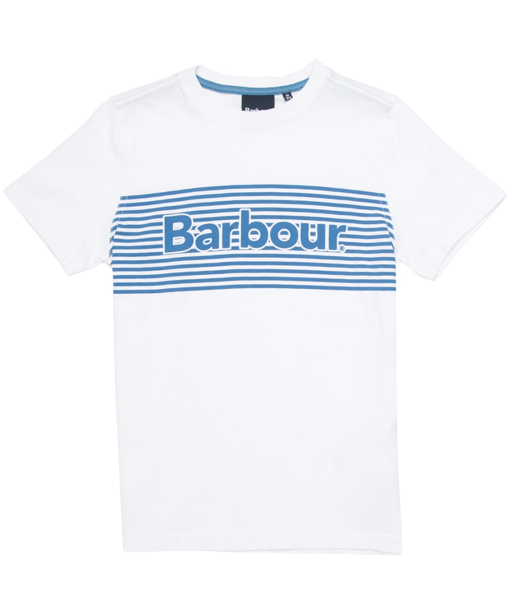 View Boys Barbour Bay Tee 69yrs White 67yrs S information