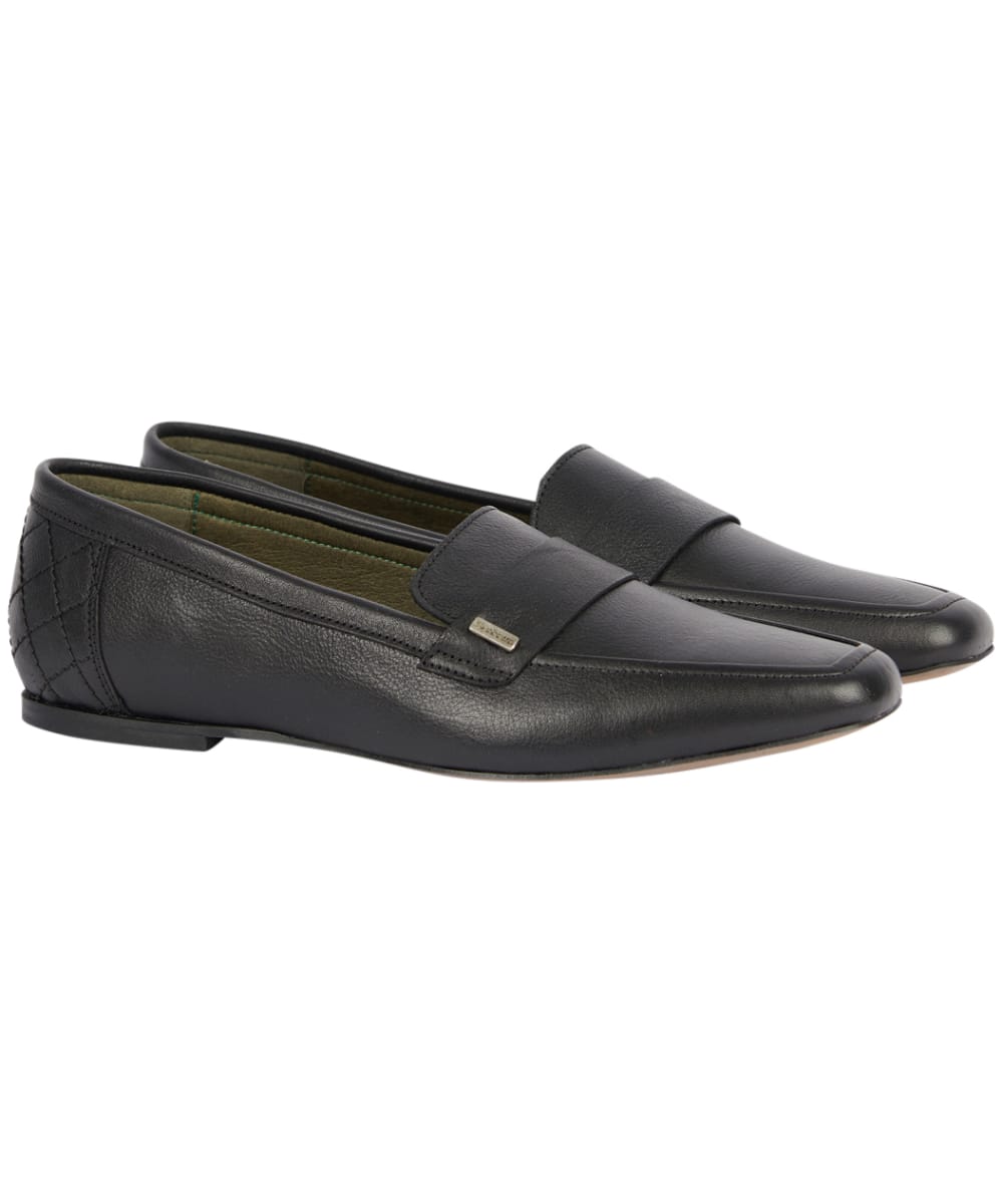 View Womens Barbour Colette Leather Loafers Black UK 4 information