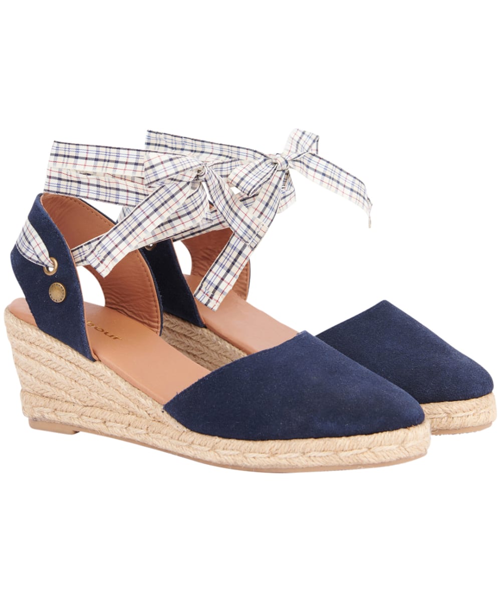 View Womens Barbour Whitney Sandal Navy Suede UK 6 information