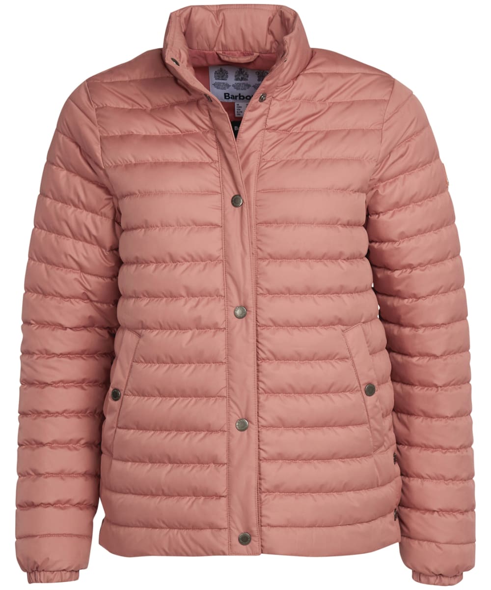 View Womens Barbour Melita Quilted Jacket Soft Coral UK 18 information