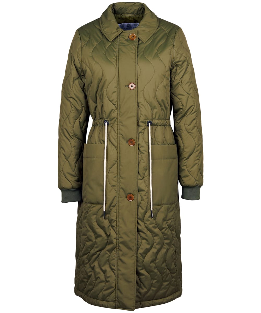 View Womens Barbour Astley Quilted Jacket Dark Moss UK 14 information