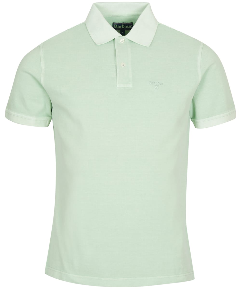 View Mens Barbour Washed Sports Polo Shirt Dusty Mint UK L information