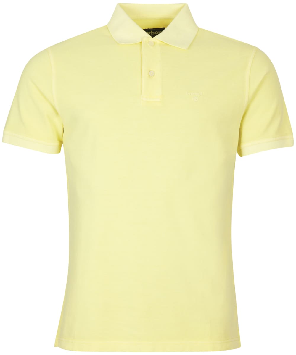 View Mens Barbour Washed Sports Polo Shirt Lemon Zest UK S information