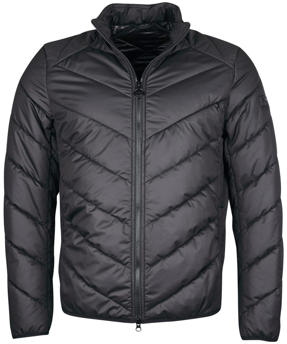 View Mens Barbour International Moor Quilted Jacket Black UK XL information