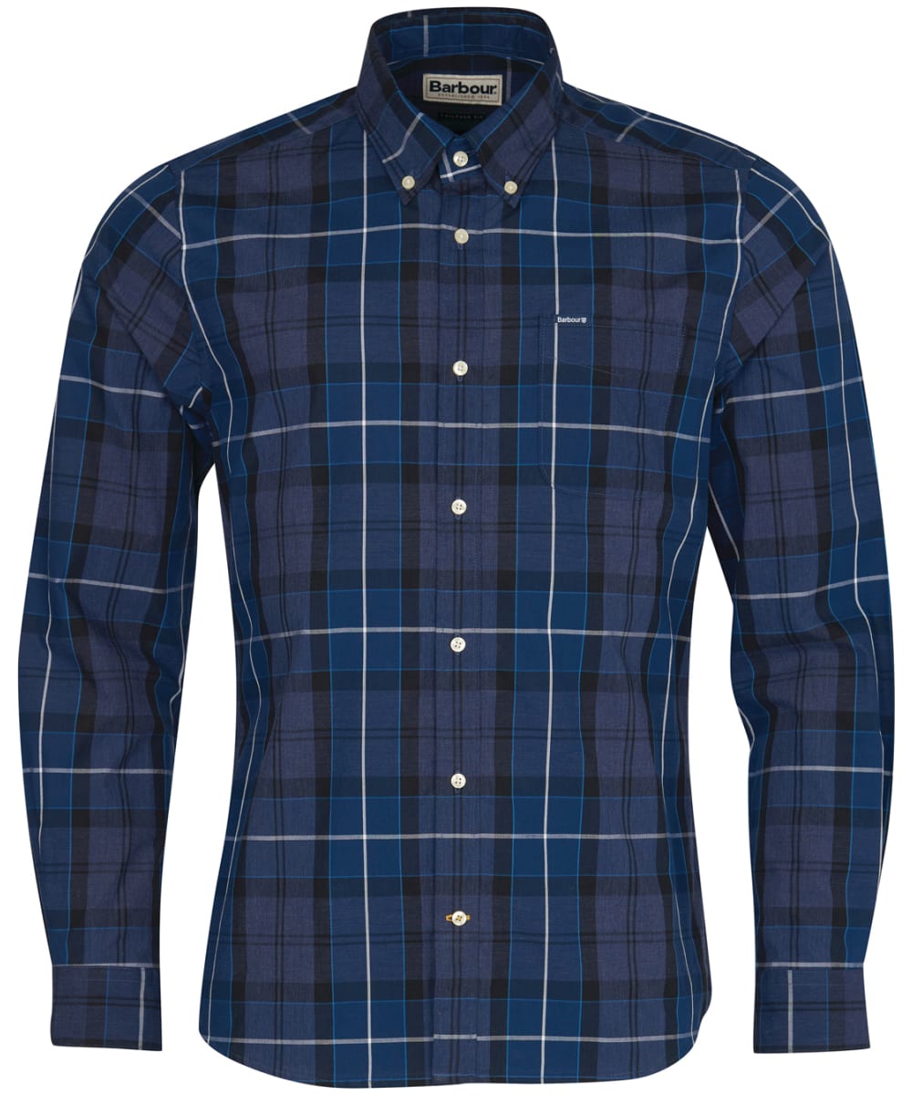View Mens Barbour Sandwood Tailored Shirt Inky Blue UK L information