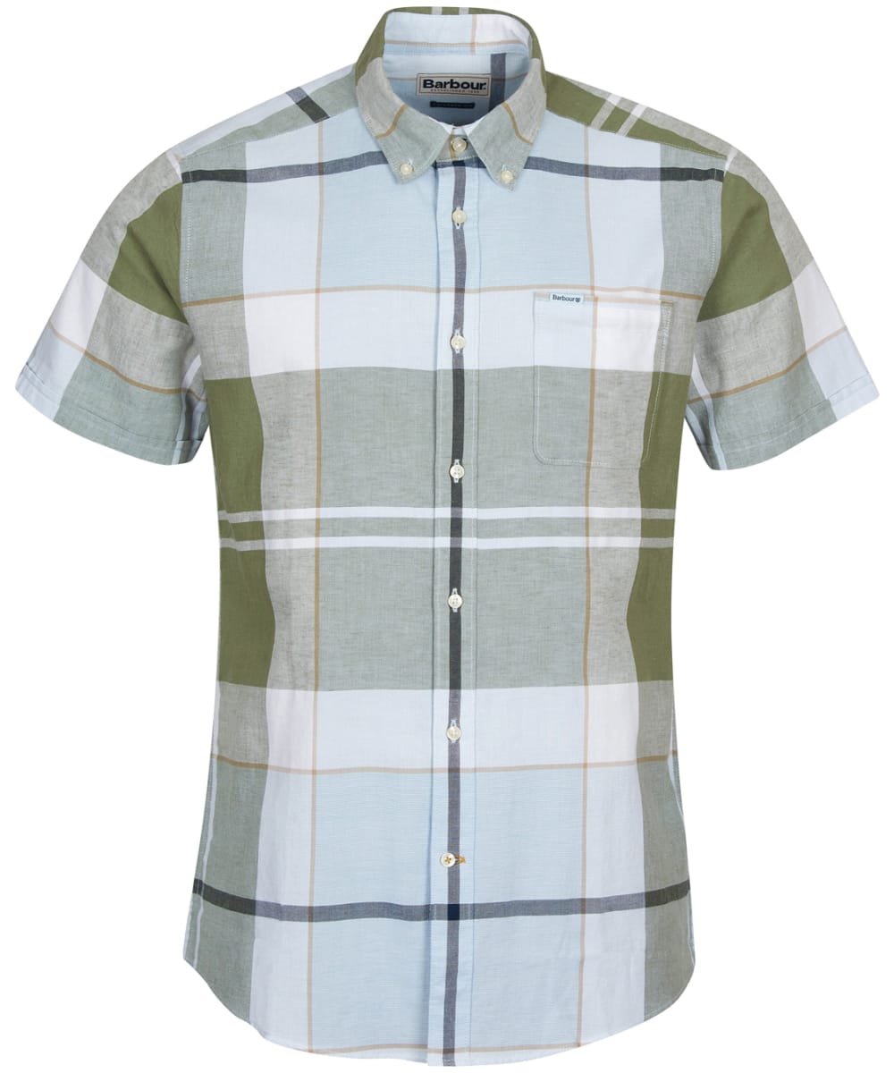 View Mens Barbour Douglas SS Tailored Shirt Washed Olive UK XXL information