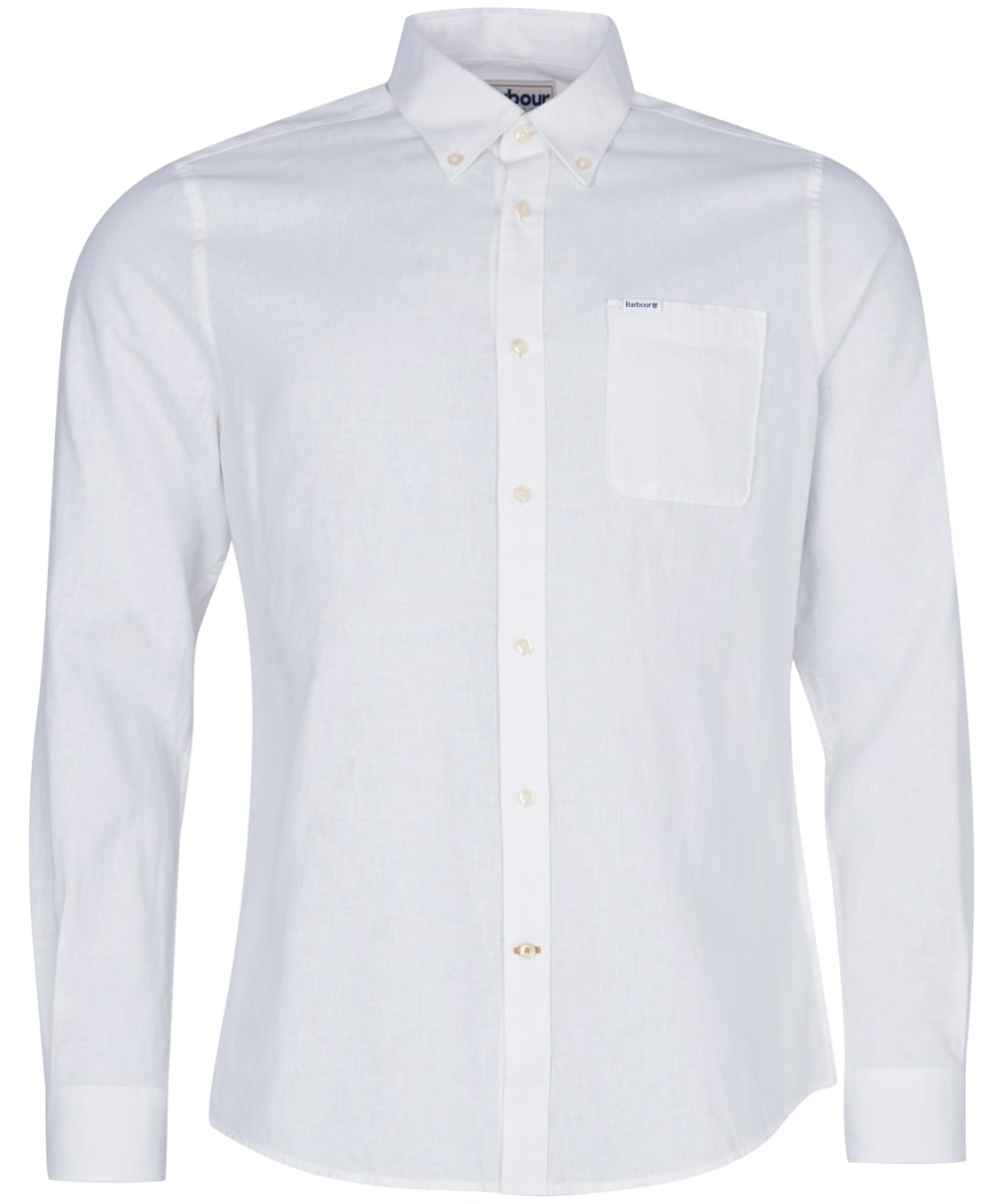 View Mens Barbour Nelson Tailored Shirt White UK L information