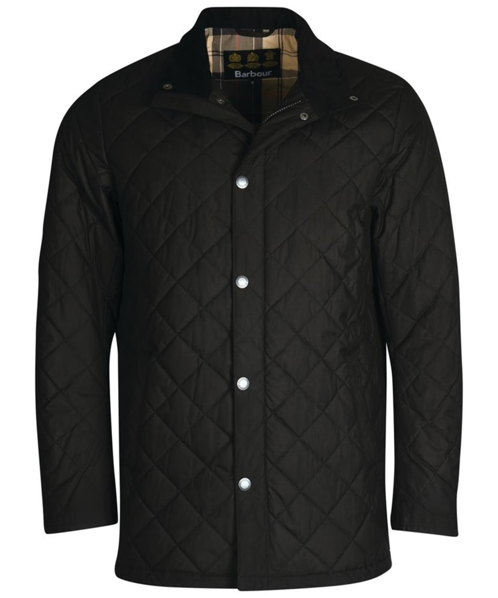 View Mens Barbour Fortis Quilted Jacket Black Dress UK XL information