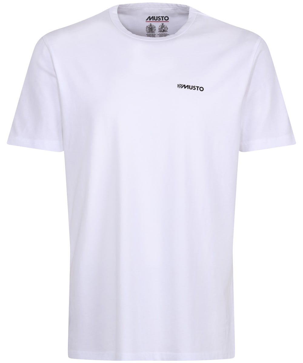 View Mens Musto Marina Short Sleeve Cotton TShirt White UK XL information