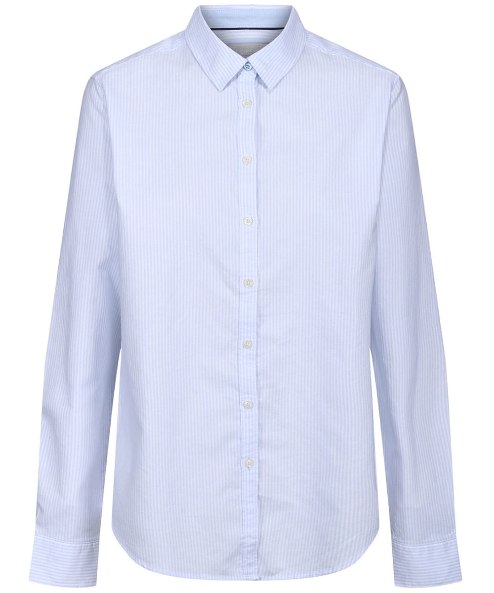 View Womens Schoffel Soft Long Sleeve Oxford Shirt Paule Blue Stripe UK 20 information