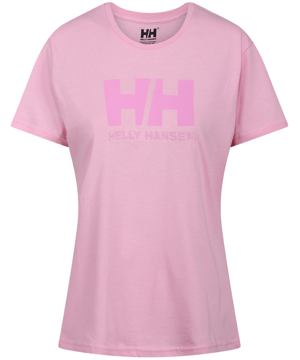 View Womens Helly Hansen Logo Organic Cotton Short Sleeved TShirt Pink Sorbet M information