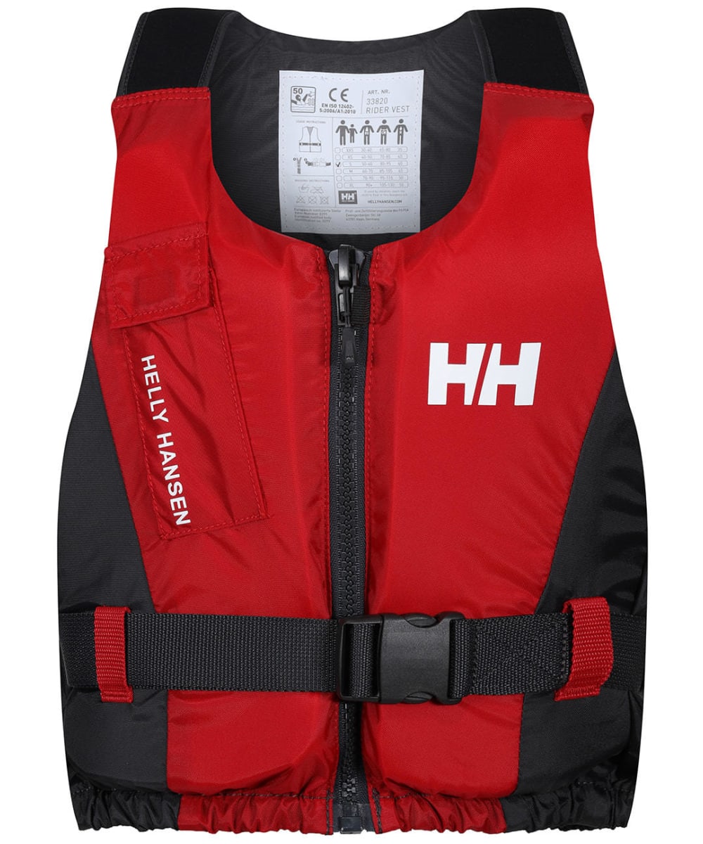 View Helly Hansen Rider ZipUp Buoyancy Aid Life Vest Red Ebony 3040kg information