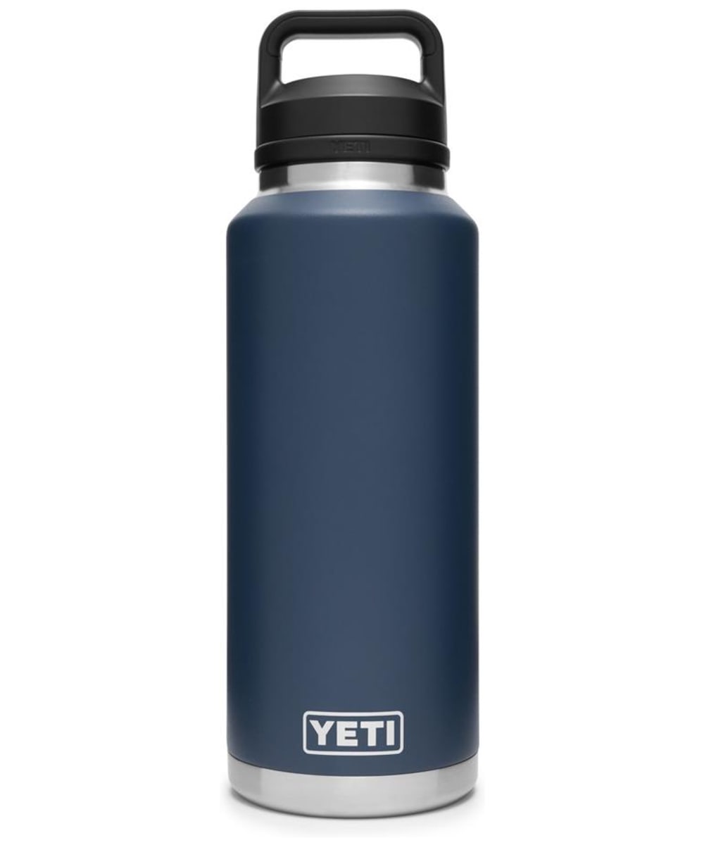 View YETI Rambler 46oz Stainless Steel Vacuum Insulated Leakproof Chug Cap Bottle Navy UK 14l information