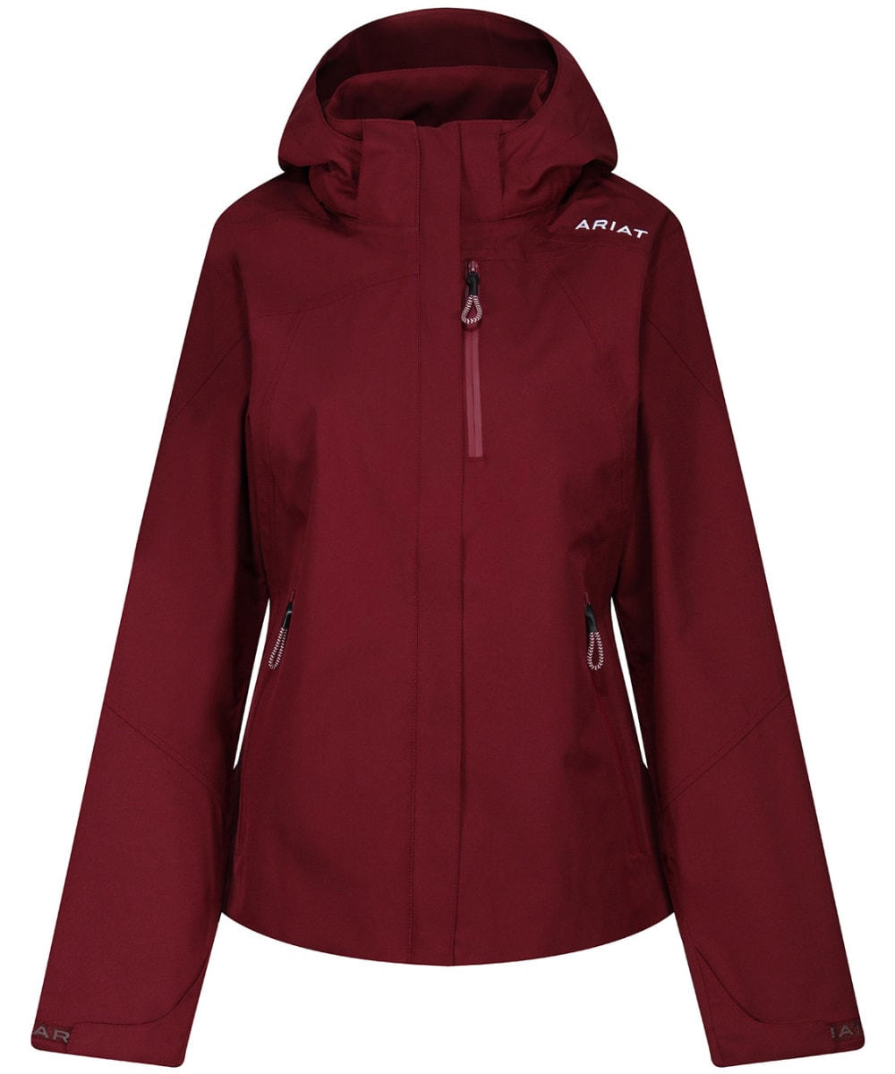 View Womens Ariat Coastal Waterproof Breathable Jacket Zinfandel UK 810 information