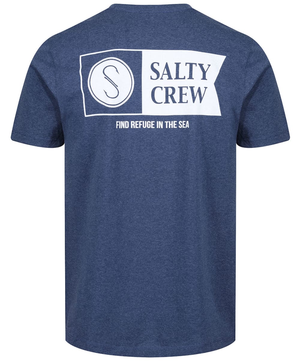View Mens Salty Crew Alpha Short Sleeve Cotton Tee Navy Heather M information