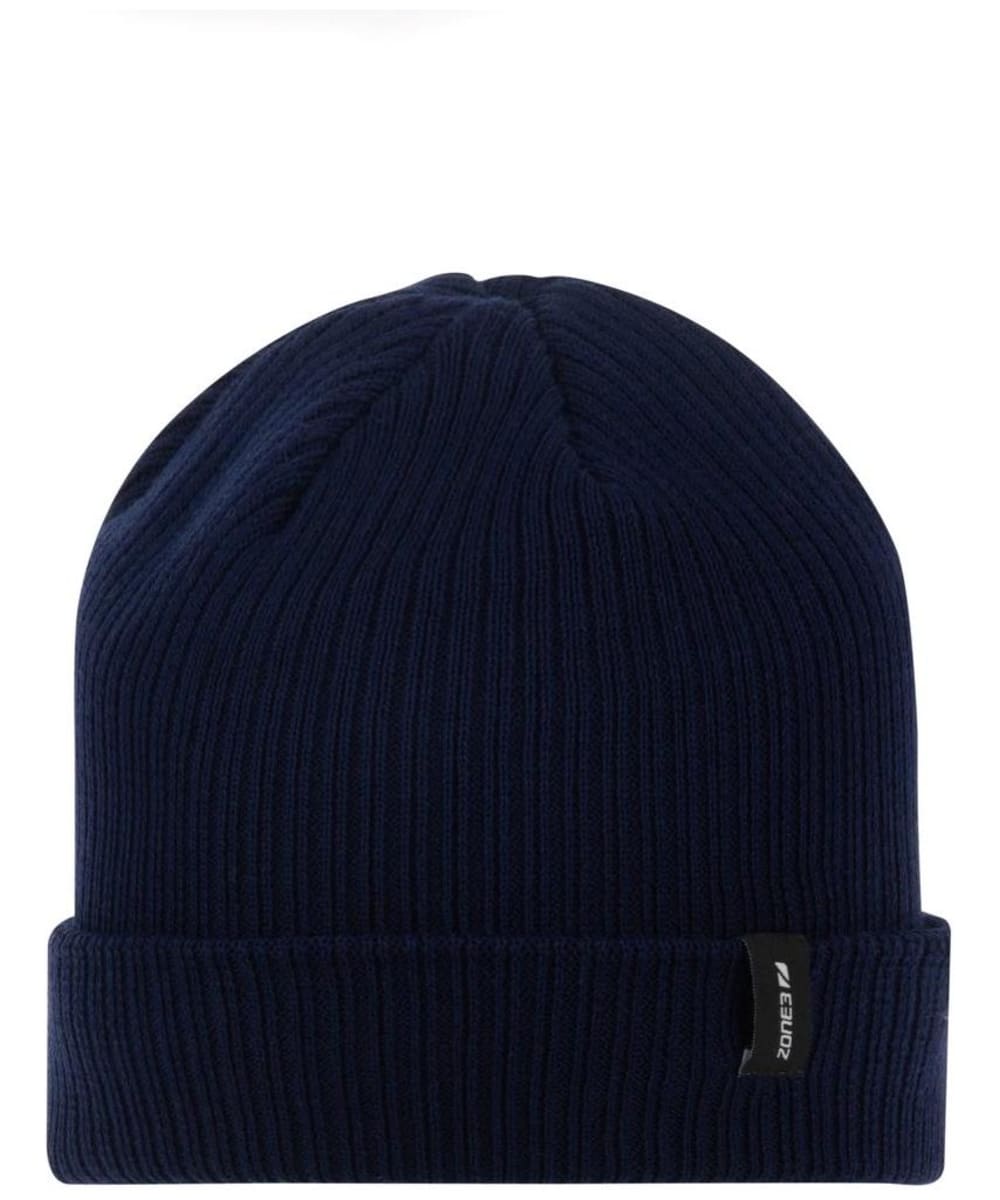 View Zone3 Organic Cotton TurnUp Knitted Beanie Navy One size information