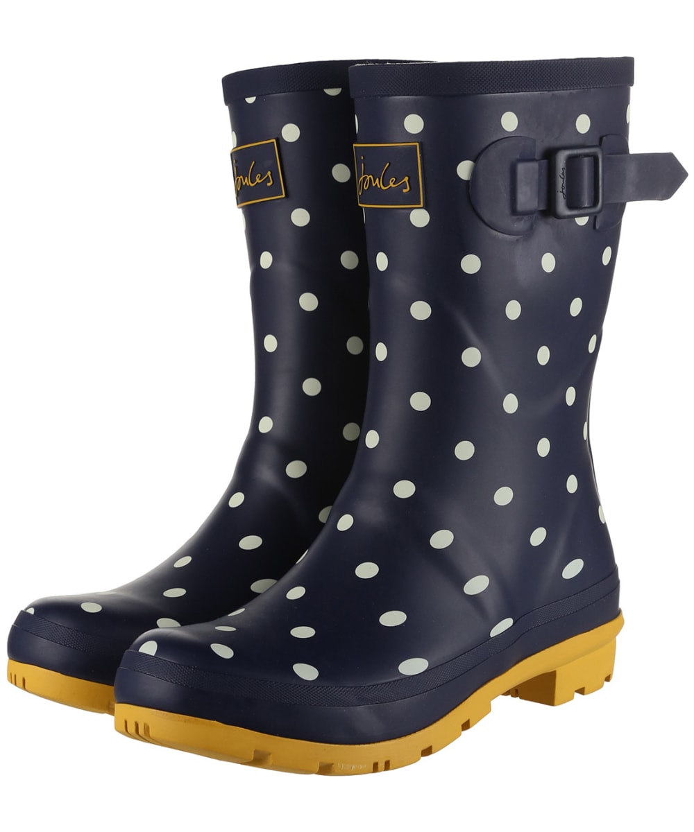 View Womens Joules Molly Wellies French Navy Spot UK 7 information