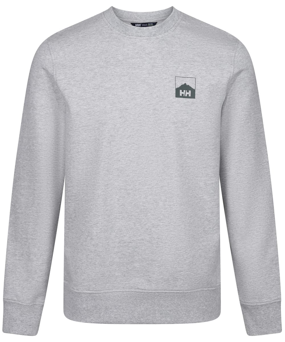 View Mens Helly Hansen Nord Graphic Crew Sweatshirt Grey Melange XXL information
