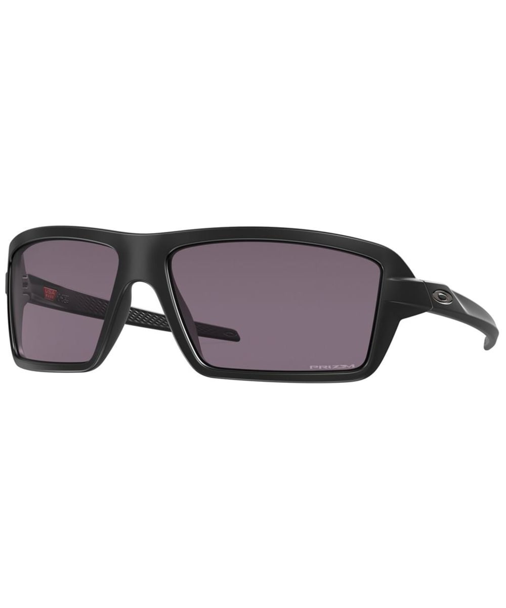 View Oakley Cables Sunglasses Prizm Grey Lens Matt Black Grey One size information