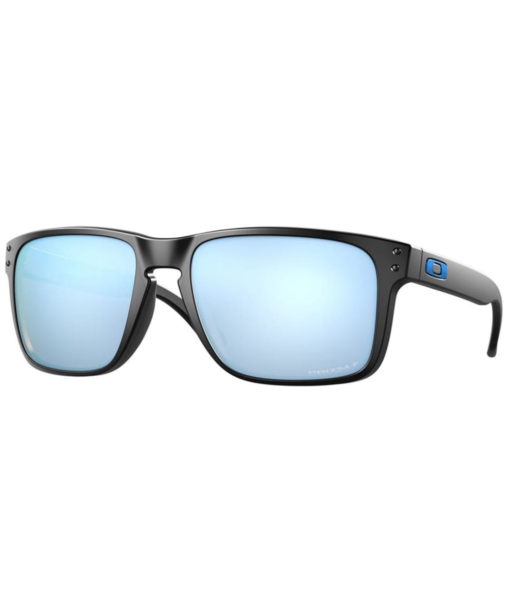 View Oakley Holbrook XL Larger Face Sports Sunglasses Prizm Deep Water Polarized Lens Matte Black One size information