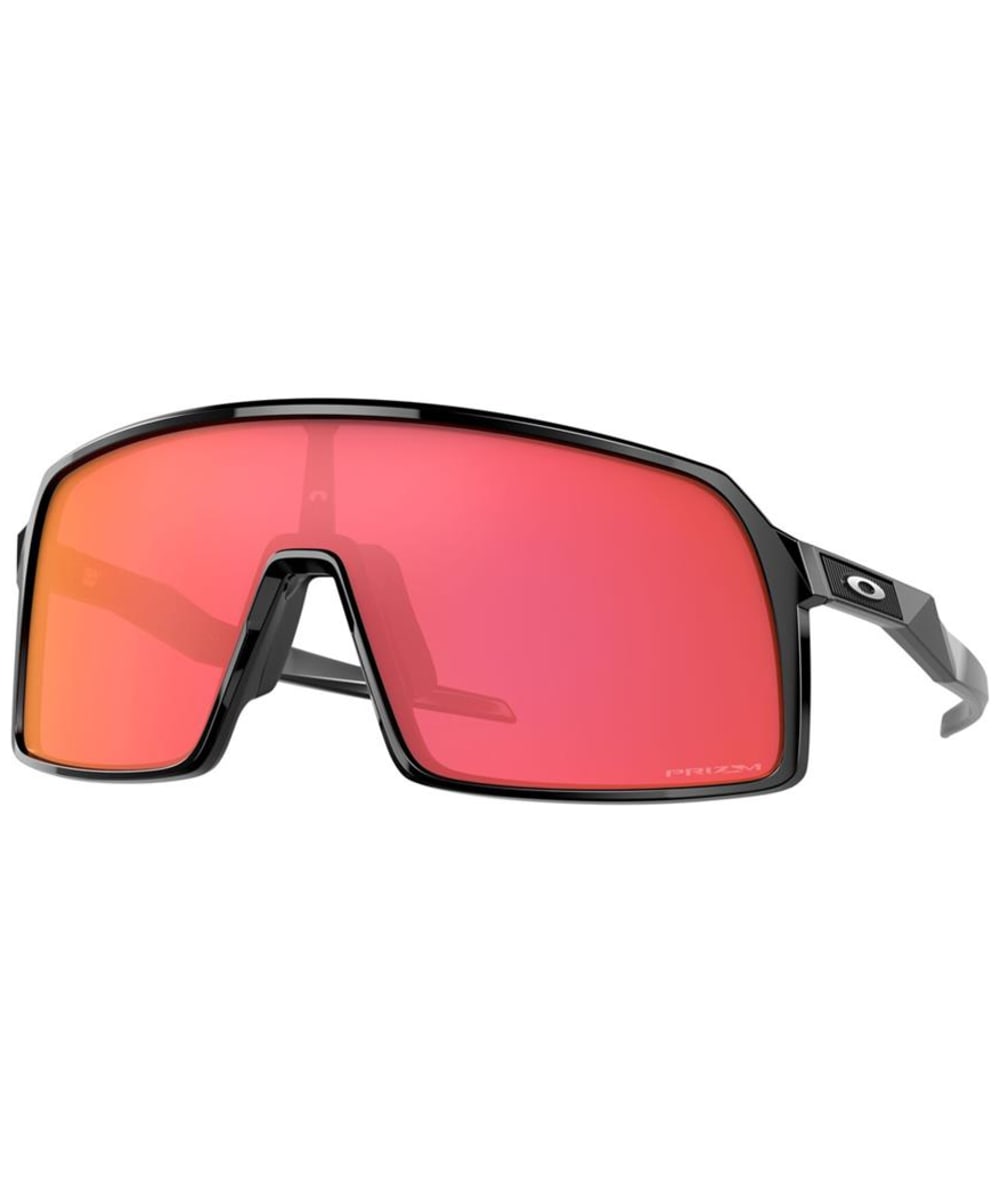 View Oakley Sutro Cycling Sports Sunglasses Prizm Snow Torch Lens Polished Black One size information