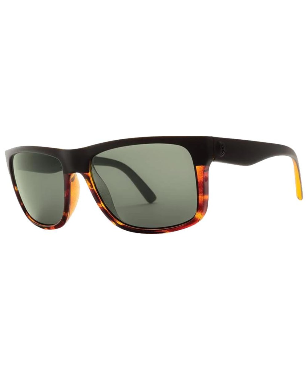 View Mens Electric Swingarm Scratch Resistant 100 UV Polarized Sunglasses Darkside Tort Grey Polarized One size information