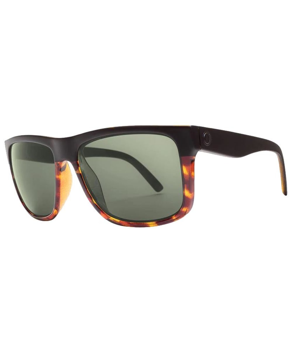 View Mens Electric Swingarm XL Scratch Resistant 100 UV Polarized Sunglasses Darkside Tort Grey Polarized One size information