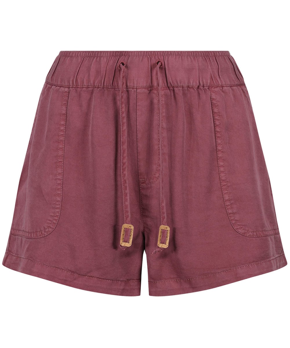 View Womens Tentree Instow Lyocell Shorts Crushed Berry UK 8 information