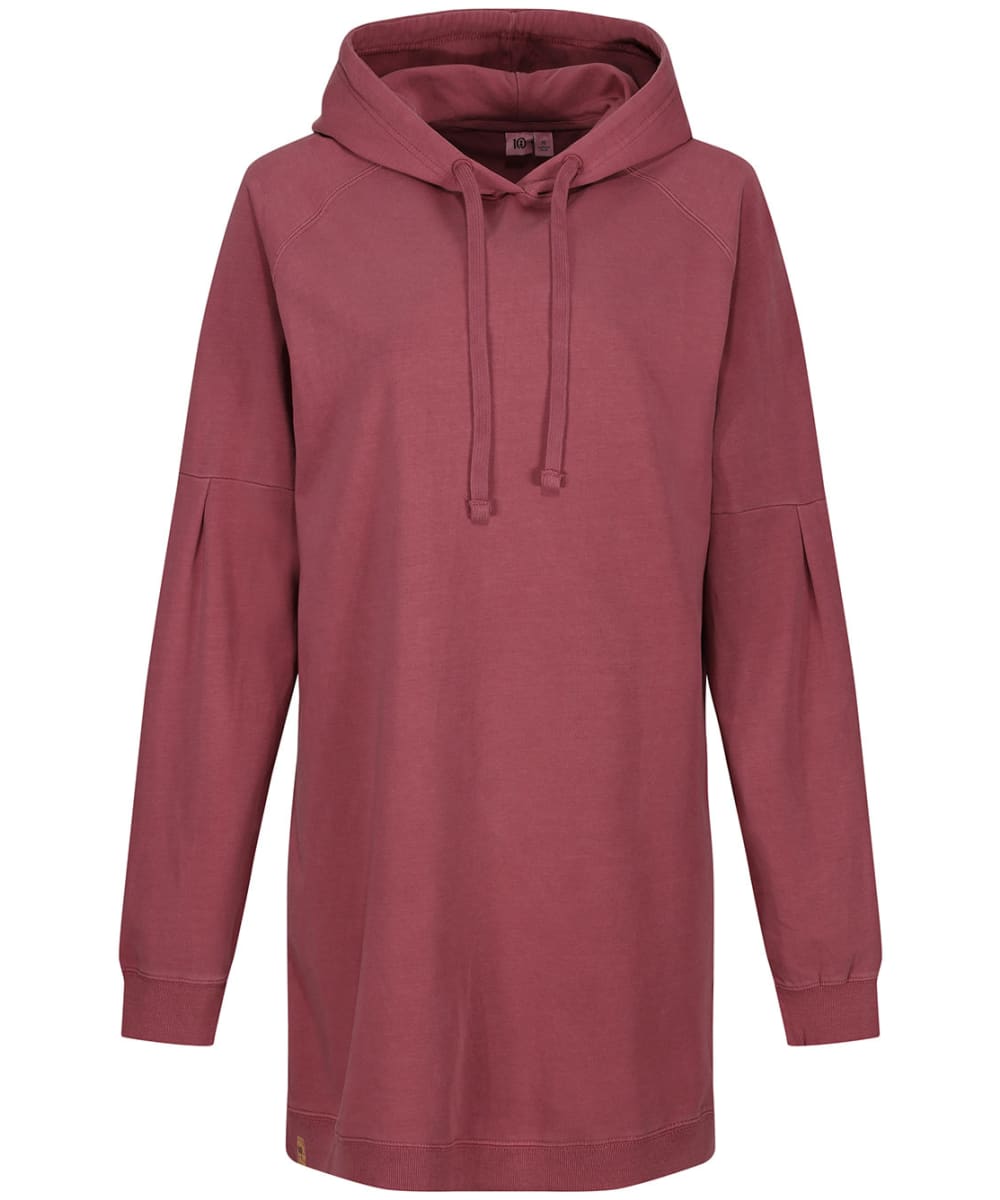 View Womens Tentree French Terry Hoodie Dress Crushed Berry UK 10 information